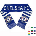 Stadium Knit Scarf Soccer Scarves With Fringe